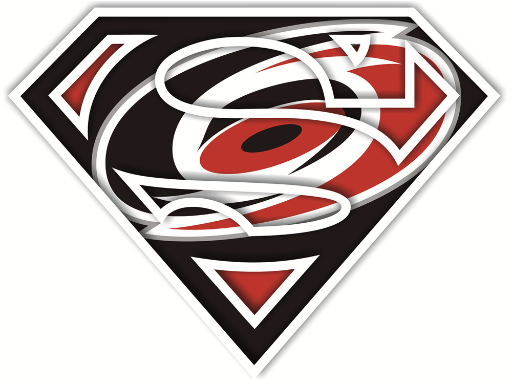 Carolina Hurricanes superman logos fabric transfer